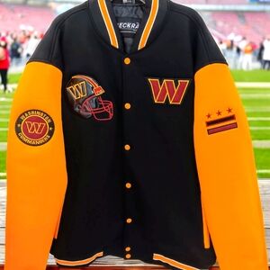 Special Edition Embroidered Commanders Varsity Jacket